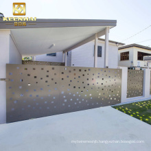 Laser Cut Aluminum Panel Main Entrance Gate Design for Villa